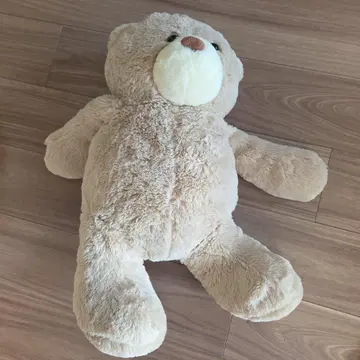 [고품질] 60cm x 50cm 베이지 곰 모양 봉제 인형