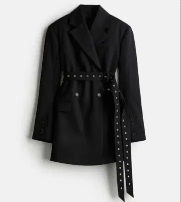 rokh x H&M 벨티드 울 블레이저