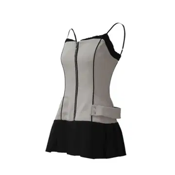 theredthread S ribbon dress pleats