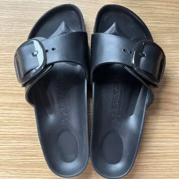 Birkenstock 마드리드 빅버클 eva 블랙 사이즈 36