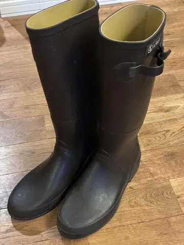 AIGLE 짙은 갈색 브라운 롱 부츠 장화