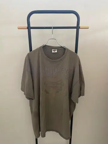 Harley-Davidson 올리브 그린 T셔츠 Hanes제