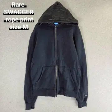 Rare SWAGGER rope print zip up hoodie