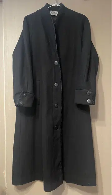 USED/노카라 롱 코트 블랙