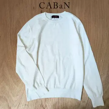CABaN 캐시미어 크루넥 풀오버 니트 M 아이보리