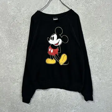 [ Disney ] 디즈니 ( XS ) 미키 프린트 니트*바토 넥*숏