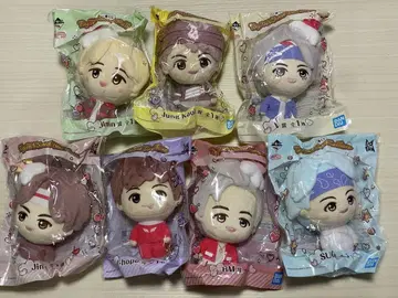 BTS tinytan 제일복권 봉제 인형 컴프 7개 세트 타이니탄