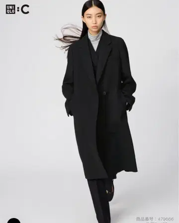 UNIQLO C 롱 코트 블랙 S