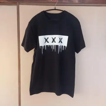GOD SELECTION XXX 블랙 박스 로고 T셔츠 S