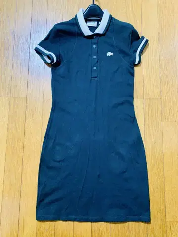 LACOSTE 다크 그린 폴로 드레스 반팔