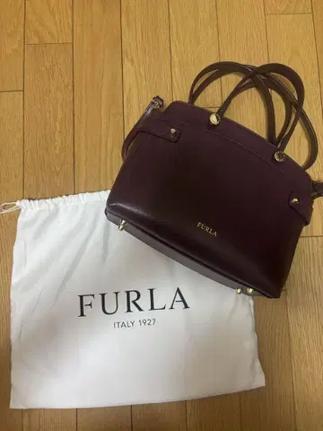 FURLA 2way 핸드백 숄더백 버건디