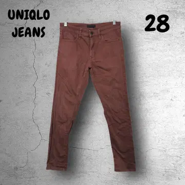 1702 [UNIQLOJEANS] 28 슬림 스키니 팬츠 와인 레드