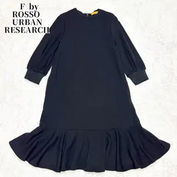 F by ROSSO URBAN RESEARCH 밑단 플레어 프릴 원피스
