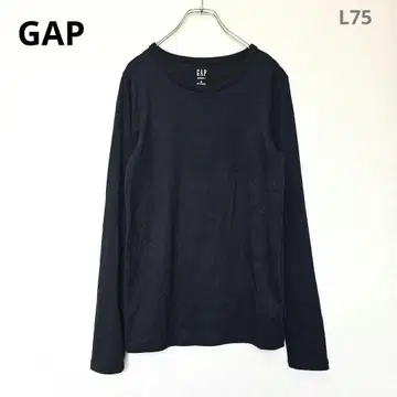 갭 롱 T 티셔츠 긴팔 블랙 M 심플 무지 캐주얼 가을 코디