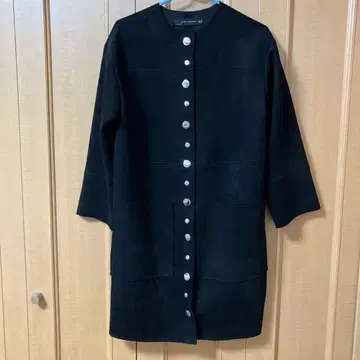 ZARA WOMAN 블랙 롱 코트 XS