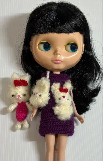 네오 브라이스 토끼의 원피스 백과 아미구루미 핸드메이드