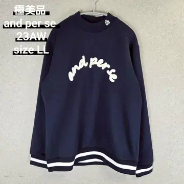 컨디션 최상 and per se 23AW 로고 와펜 자수