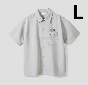 게게게의 키타로 누리카베 | 폴리 트로 빅 실루엣 반팔 셔츠 L 새상품