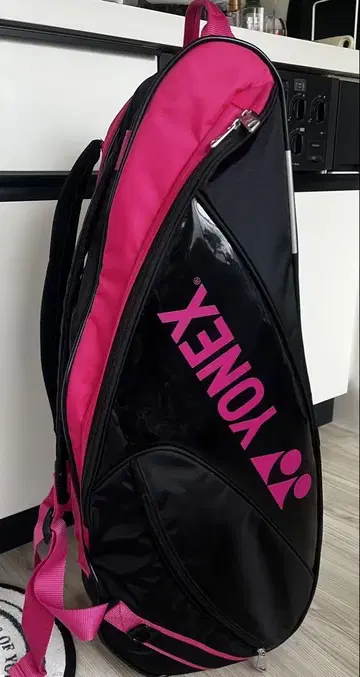 YONEX 라켓백 테니스 배드민턴 블랙 핑크