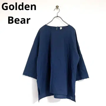 [ Golden Bear ] 골든베어(M) 블라우스 자수 라운드넥