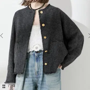 저널 스탠다드 레사쥬 TWEED 돌먼 자켓