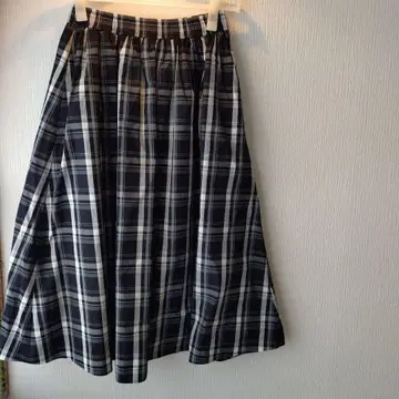 UNITEDARROWS 체크 플레어 스커트