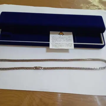 순 티타늄 6면 더블 키헤이 목걸이, 중절 50cm