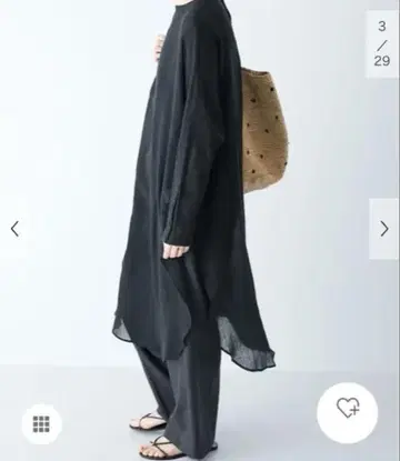 카구레 택 포함 새상품 거즈 롱 튜닉