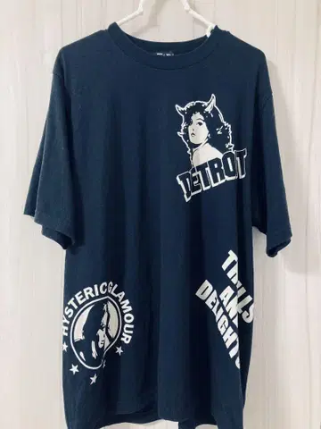 HYSTERIC GLAMOUR 그래픽 T셔츠 L 사이즈 블랙