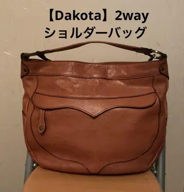 다코타 숄더백 2way 카멜 브라운