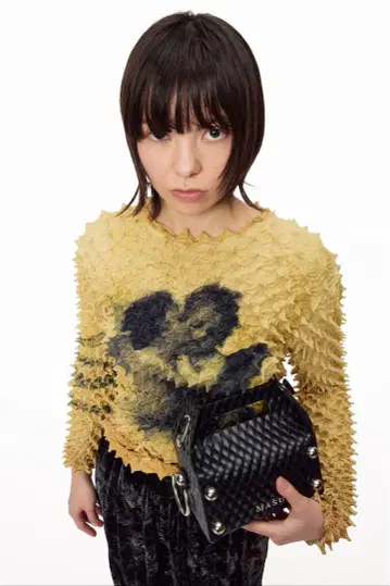 SPIKY ANGEL TOPS - YELLOW / M25F9CS007
