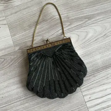 전체 비즈 파티 백 쉘 그린