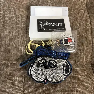 새상품 PEANUTS 스누피 올라프 키라키라 키링