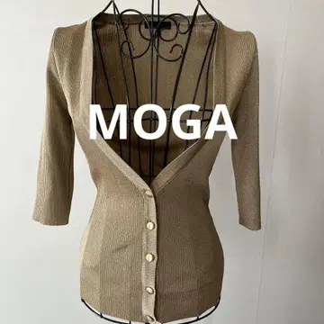 새상품급 MOGA 라메 믹스 가디건
