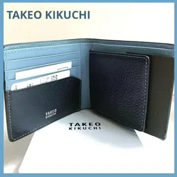 TAKEO KIKUCHI 접이식 지갑 소가죽