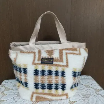 PENDLETON 펜들턴 보아 토트백 화이트, 네이비