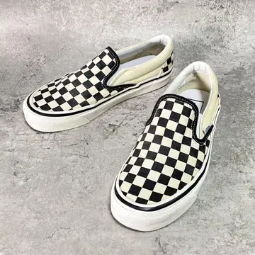 VANS 슬립온 아나하임 체커 격자 무늬 단종 24.5cm