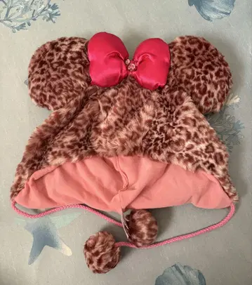 미니 마우스풍 레오파드 무늬 모자