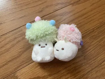 스미코구라시 테노리 봉제 인형 꽃 가짜 달팽이 버섯 2종 세트