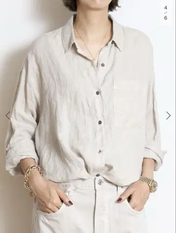 JAMES PERSE LINEN OVERSIZED 셔츠 베이지