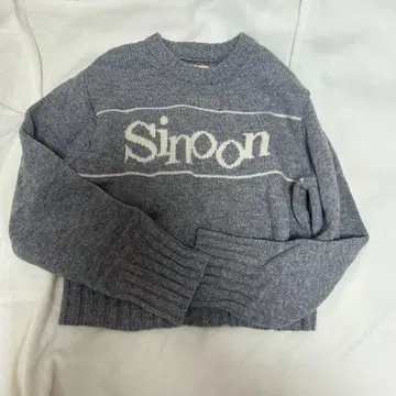 sinoon 시누운 한국 패션 그레이 스웨터 니트