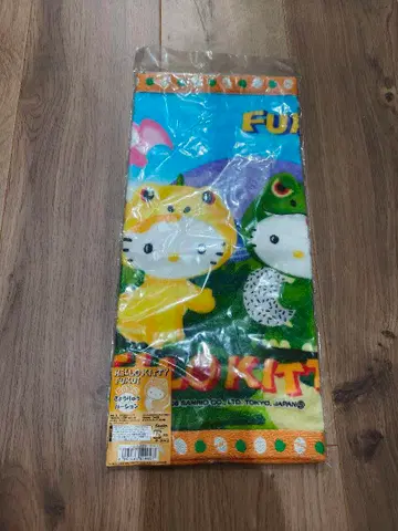 지역 한정 키티 후쿠이현 공룡 타월 2005년 제조