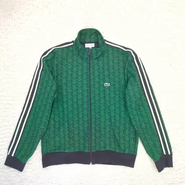 새상품급 LACOSTE 모노그램 자카드 트랙 자켓 사이즈 5