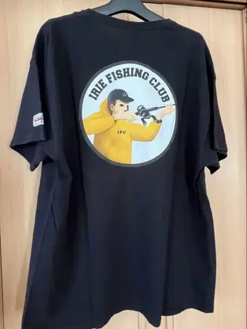 일리 낚시 클럽 반팔 티셔츠 블랙 XL