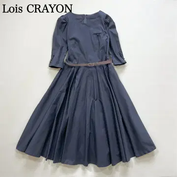 로이스크레용 Lois CRAYON 벨트 포함 플레어 스커트 원피스