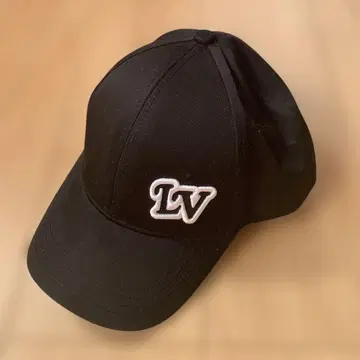 LV 로고 야구 모자 블랙