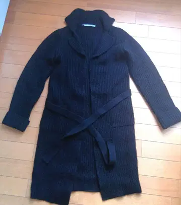n100 블랙 롱 가디건