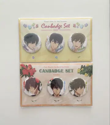 Free! 캔뱃지 세트 Jewel Summer 하루카 린 마코토 이쿠야