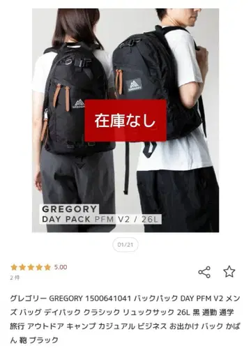 그레고리 DAY PACK PFM V2 26L 블랙