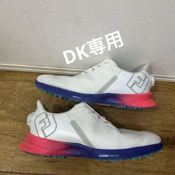 28cm W FootJoy 골프화 화이트/블루/핑크